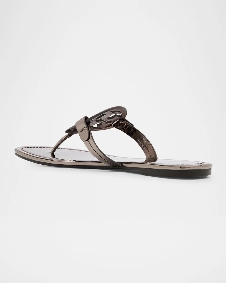Tory Burch Miller Metallic Logo Thong Sandals | Thumbnail 3 Tory Burch Miller Metallic Logo Thong Sandals | Thumbnail 3