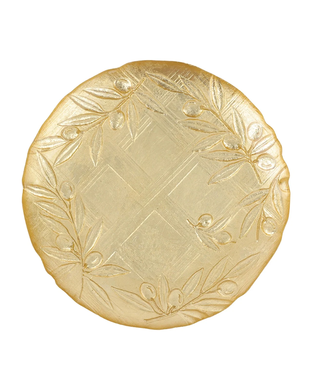 Vietri Moon Glass Olive Salad Plate