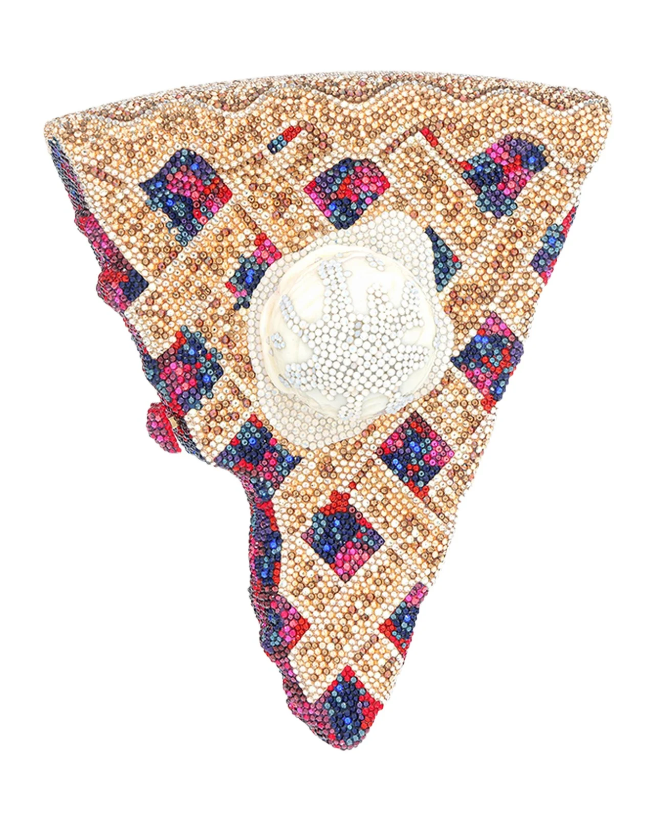 A La Mode Pie Slice Crystal Clutch Bag A La Mode Pie Slice Crystal Clutch Bag