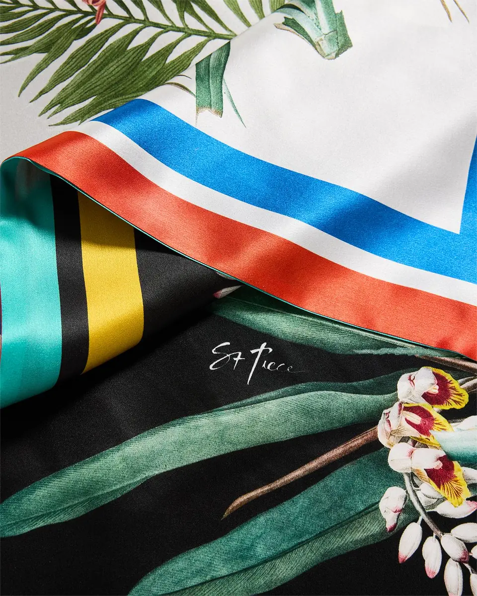St. Piece Amber Double-Sided Silk Scarf | Thumbnail 3