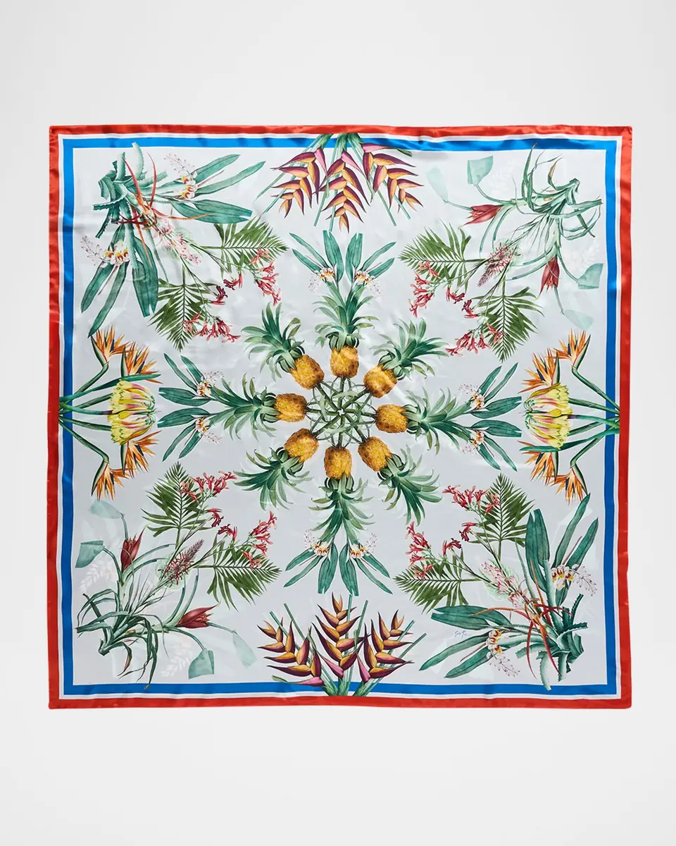 St. Piece Amber Double-Sided Silk Scarf | Thumbnail 4