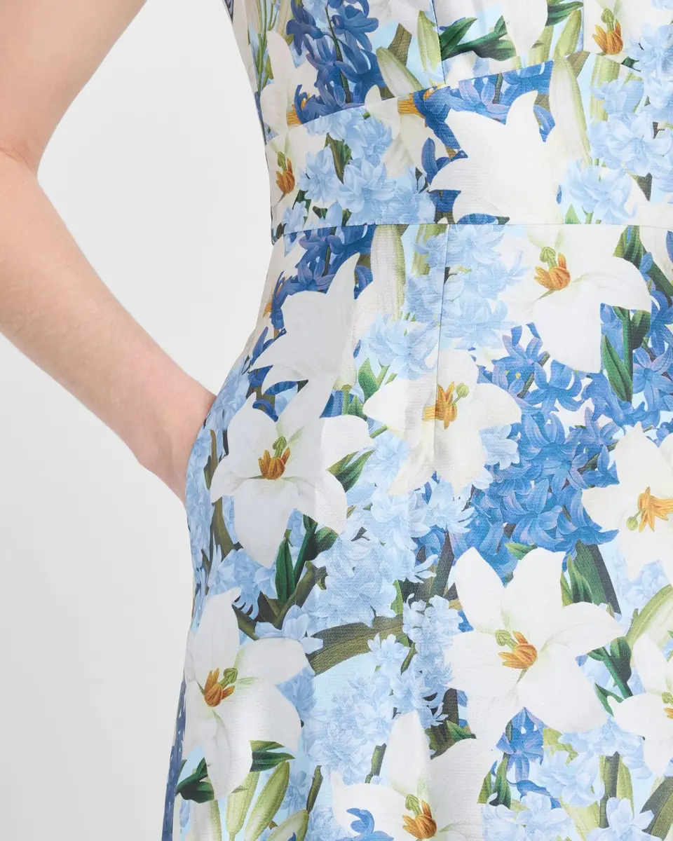 SACHIN & BABI Rori Tiered Floral-Print Mikado Gown | Thumbnail 5