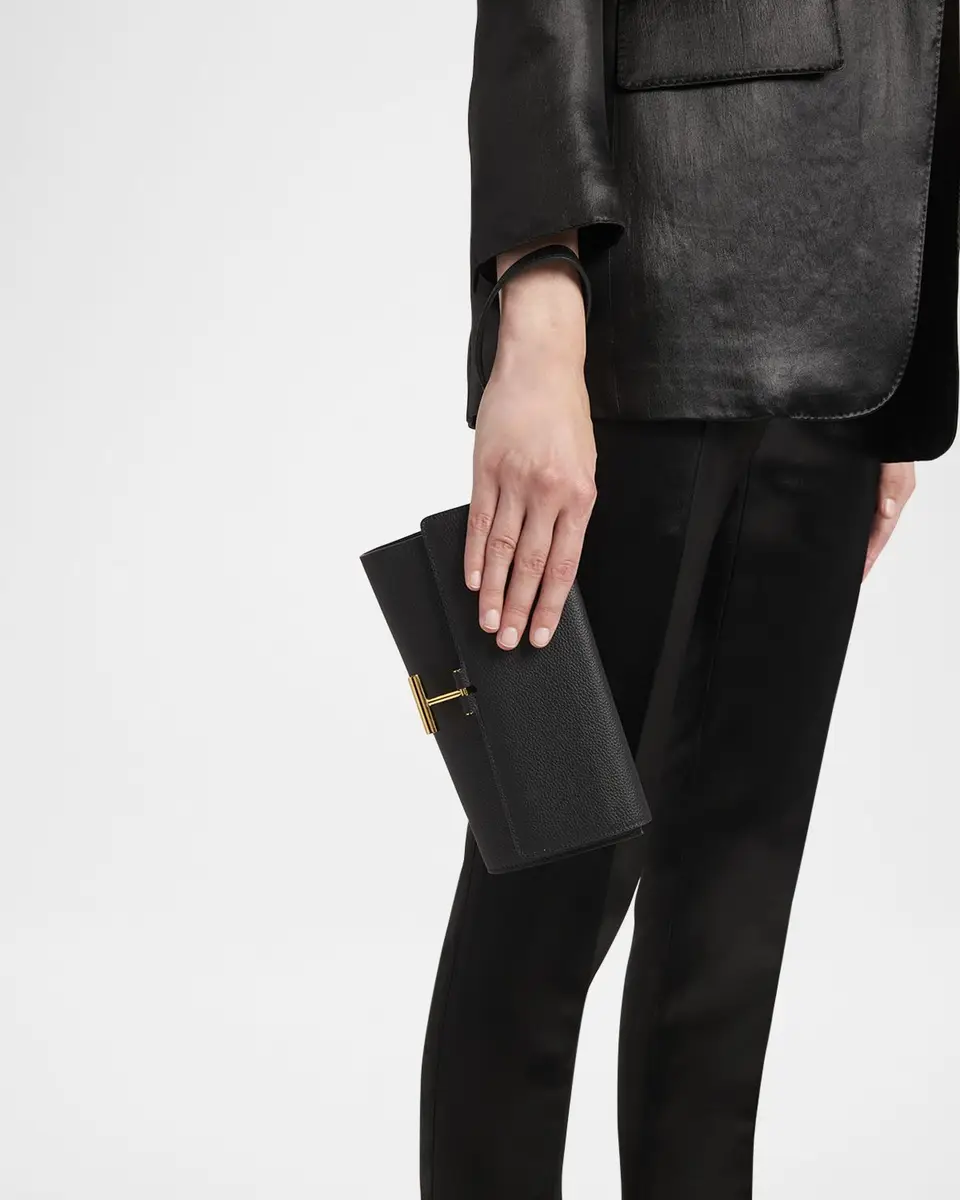 TOM FORD Leather T Bar Wristlet Clutch Bag | Thumbnail 5 TOM FORD Leather T Bar Wristlet Clutch Bag | Thumbnail 5
