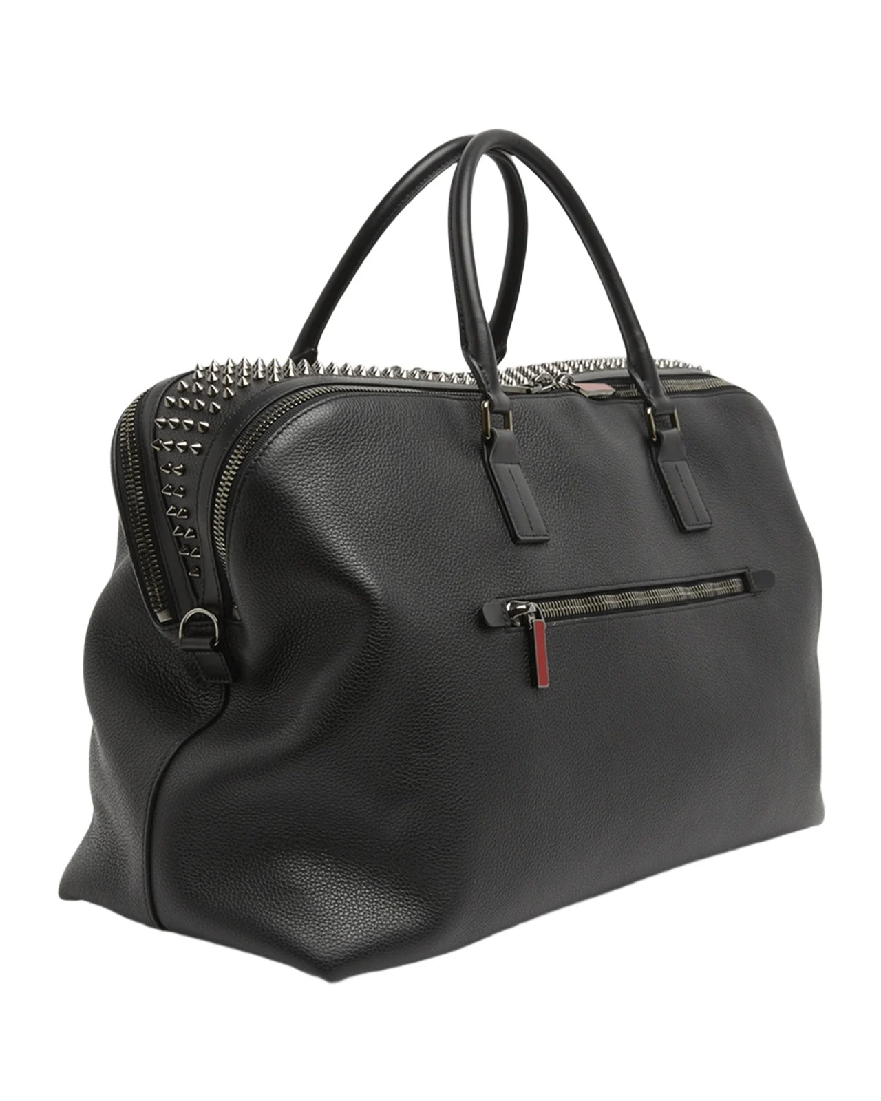 Men's Funky Leather Empire Spikes Weekender Bag