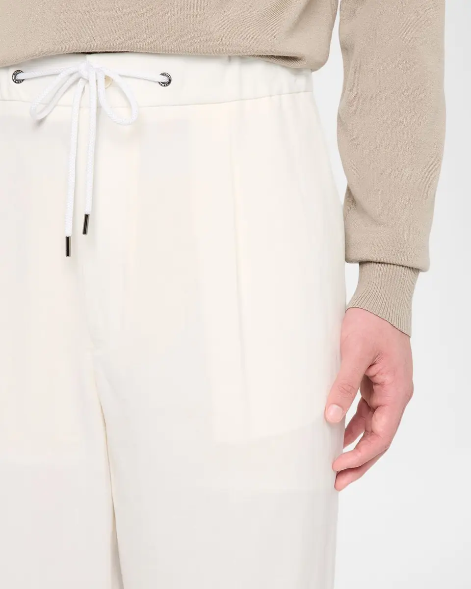 Giorgio Armani Men's Linen Drawstring Trousers | Thumbnail 6