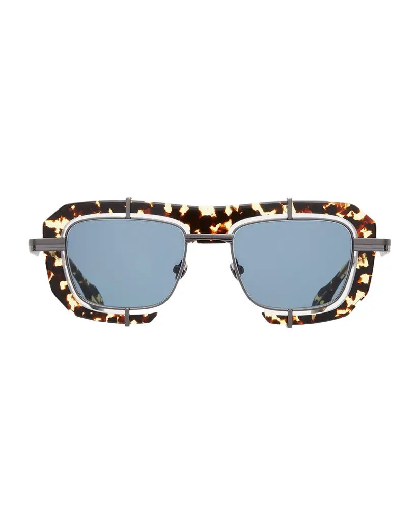 JW Anderson Geometric Aviator Stainless Steel Sunglasses | Image 1 JW Anderson Geometric Aviator Stainless Steel Sunglasses | Image 1