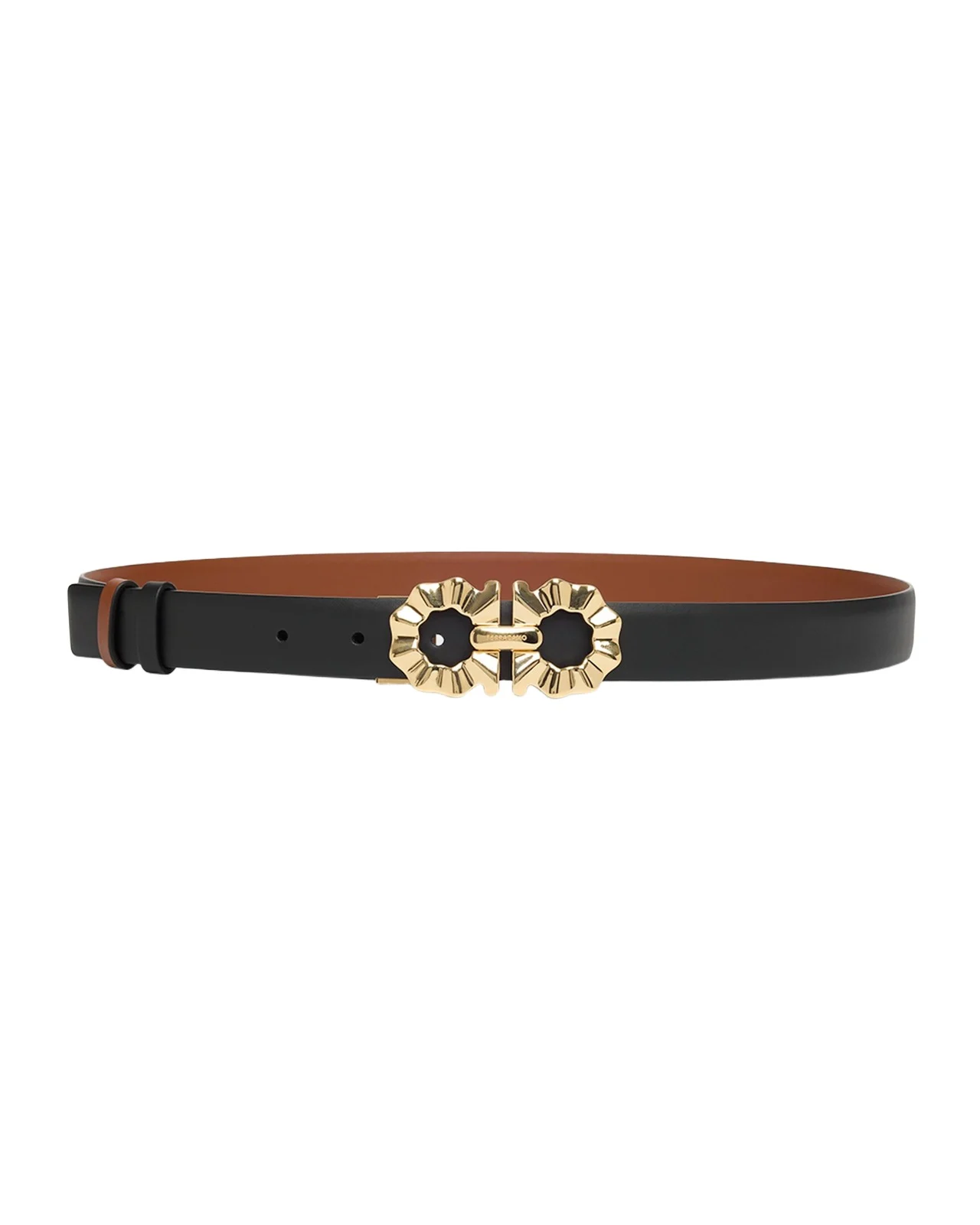 Donna Gancini Smooth Calfskin Leather Belt Donna Gancini Smooth Calfskin Leather Belt