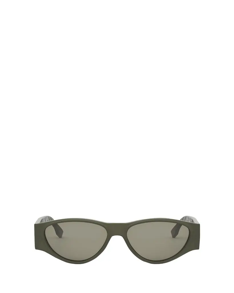 Fendi Men's FF Squared Acetate Oval Sunglasses | Image 1 Fendi Men's FF Squared Acetate Oval Sunglasses | Image 1