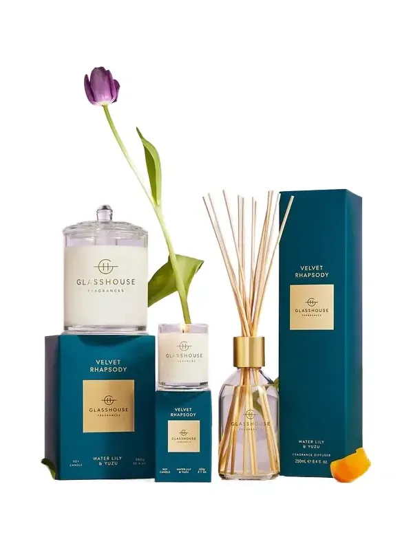 Glasshouse Fragrances Velvet Rhapsody Candle, 13.4 oz.