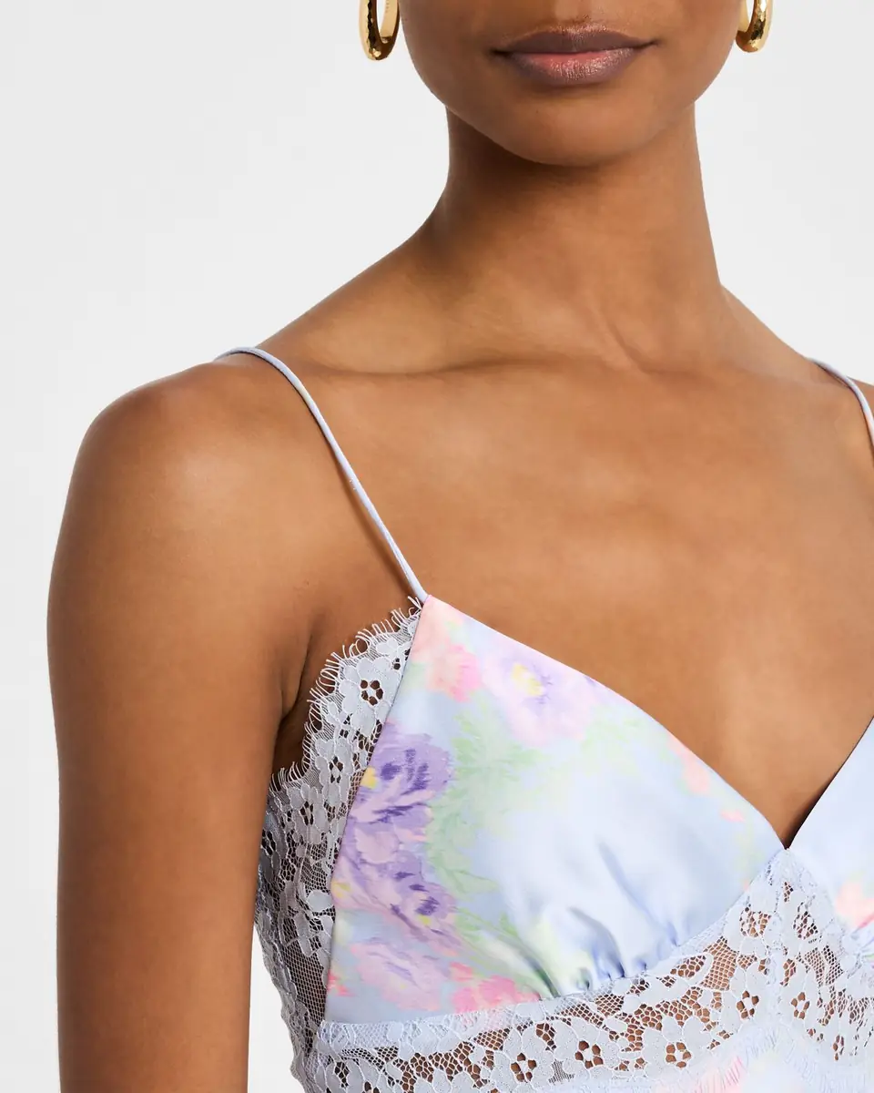 LoveShackFancy Spritely Satin Floral Cami | Thumbnail 5 LoveShackFancy Spritely Satin Floral Cami | Thumbnail 5