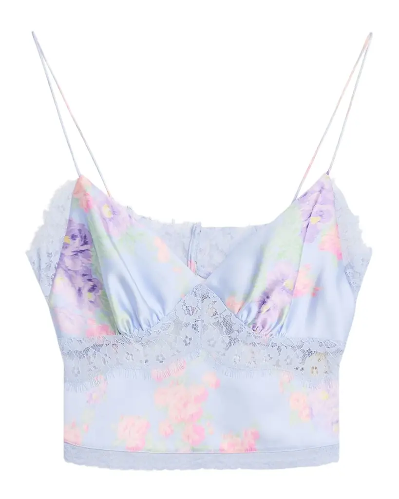 Spritely Satin Floral Cami Spritely Satin Floral Cami