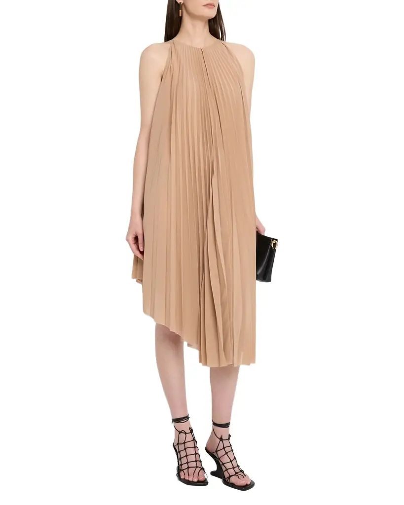 Philosophy di Lorenzo Serafini Pleated Halter Midi Dress | Image 1 Philosophy di Lorenzo Serafini Pleated Halter Midi Dress | Image 1