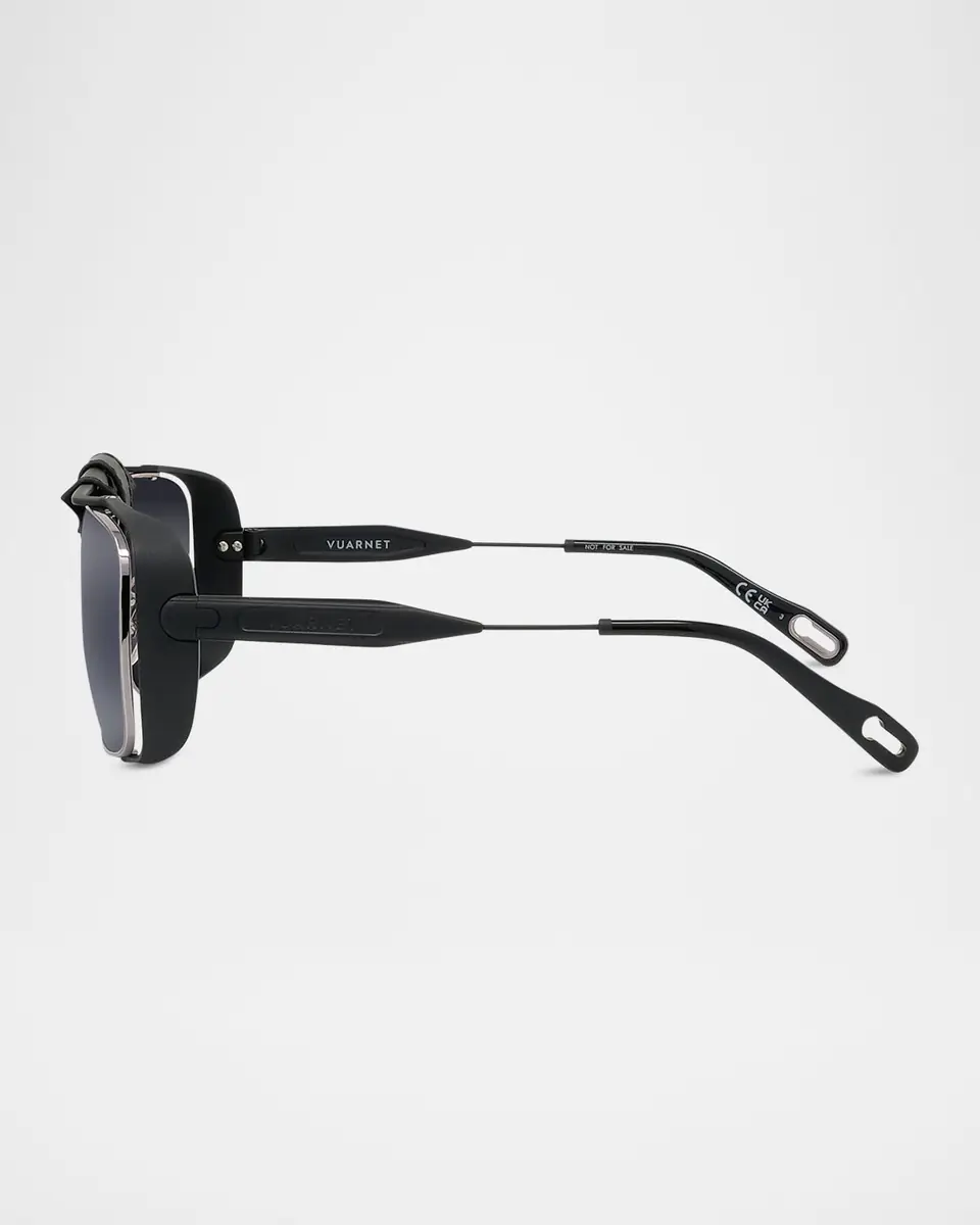 Vuarnet Men's Arctic 02 Titanium Aviator Sunglasses | Thumbnail 3 Vuarnet Men's Arctic 02 Titanium Aviator Sunglasses | Thumbnail 3