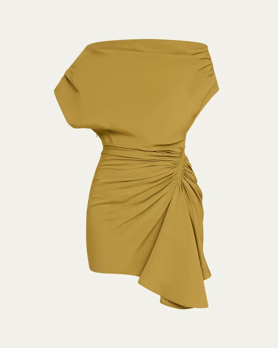 A.L.C. Poppy Ruched Off-The-Shoulder Mini Dress | Thumbnail 6 A.L.C. Poppy Ruched Off-The-Shoulder Mini Dress | Thumbnail 6