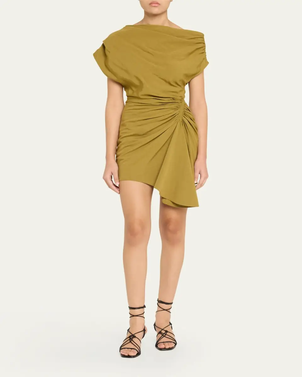 A.L.C. Poppy Ruched Off-The-Shoulder Mini Dress | Thumbnail 7 A.L.C. Poppy Ruched Off-The-Shoulder Mini Dress | Thumbnail 7