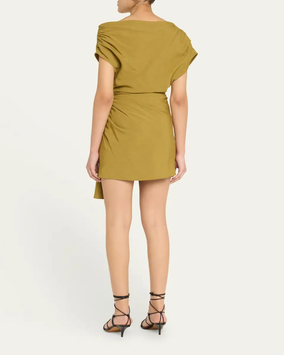 A.L.C. Poppy Ruched Off-The-Shoulder Mini Dress | Thumbnail 8 A.L.C. Poppy Ruched Off-The-Shoulder Mini Dress | Thumbnail 8