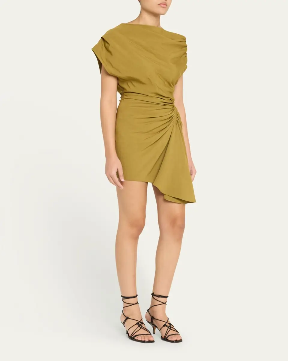 A.L.C. Poppy Ruched Off-The-Shoulder Mini Dress | Thumbnail 9 A.L.C. Poppy Ruched Off-The-Shoulder Mini Dress | Thumbnail 9