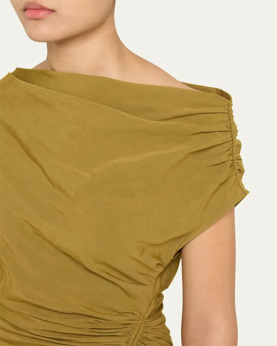 A.L.C. Poppy Ruched Off-The-Shoulder Mini Dress | Thumbnail 10 A.L.C. Poppy Ruched Off-The-Shoulder Mini Dress | Thumbnail 10