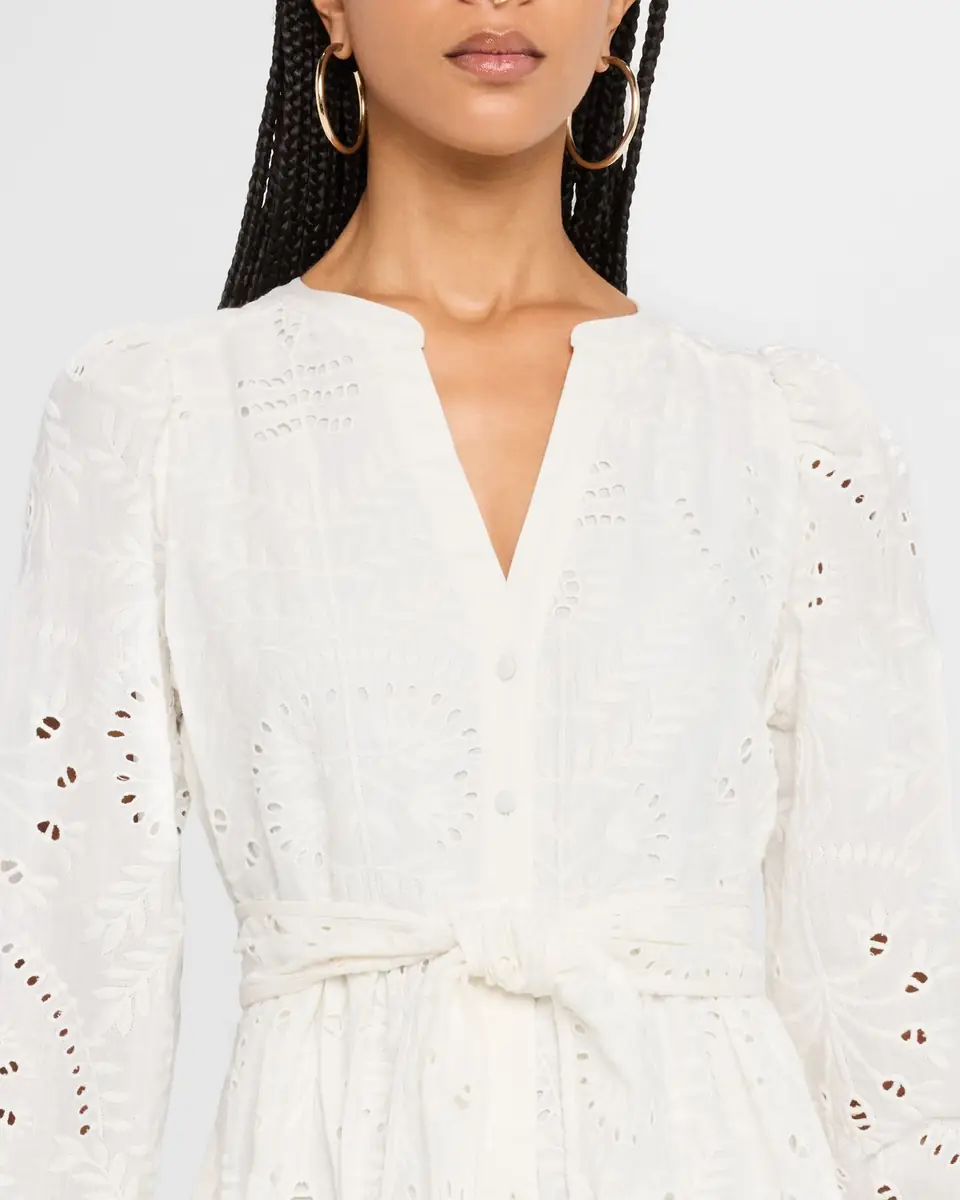 Marie Oliver Hannon Eyelet Floral-Embroidered Maxi Dress | Thumbnail 4