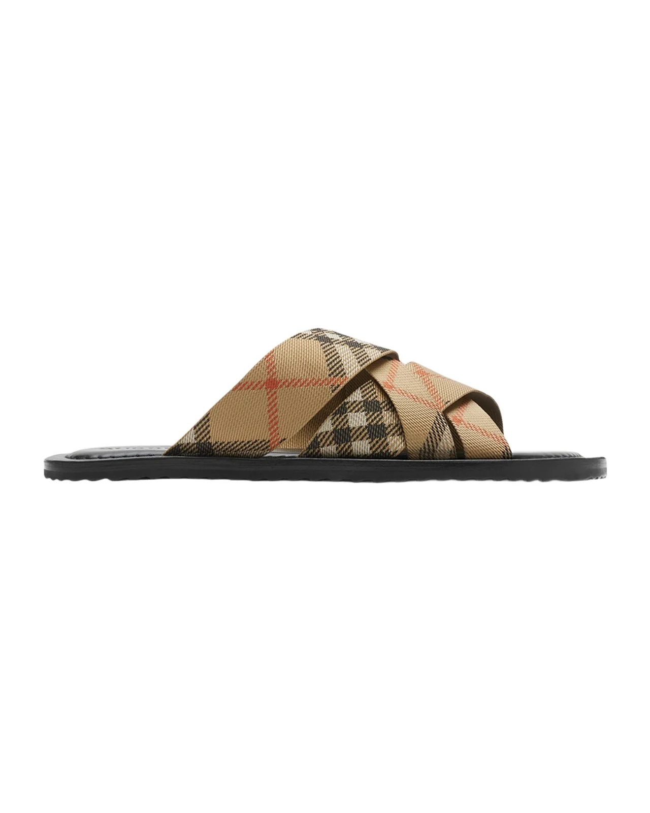 Burberry Men's Check Pavilion Slide Sandals