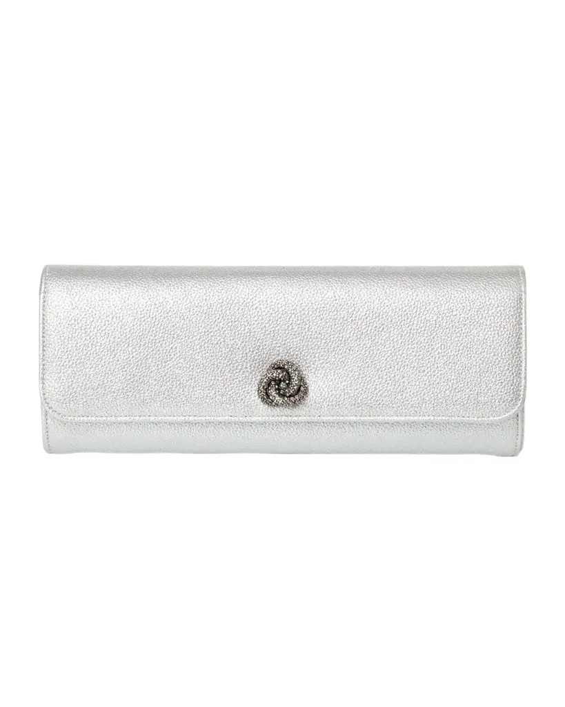 Robbie Mini Flap Metallic Clutch Bag