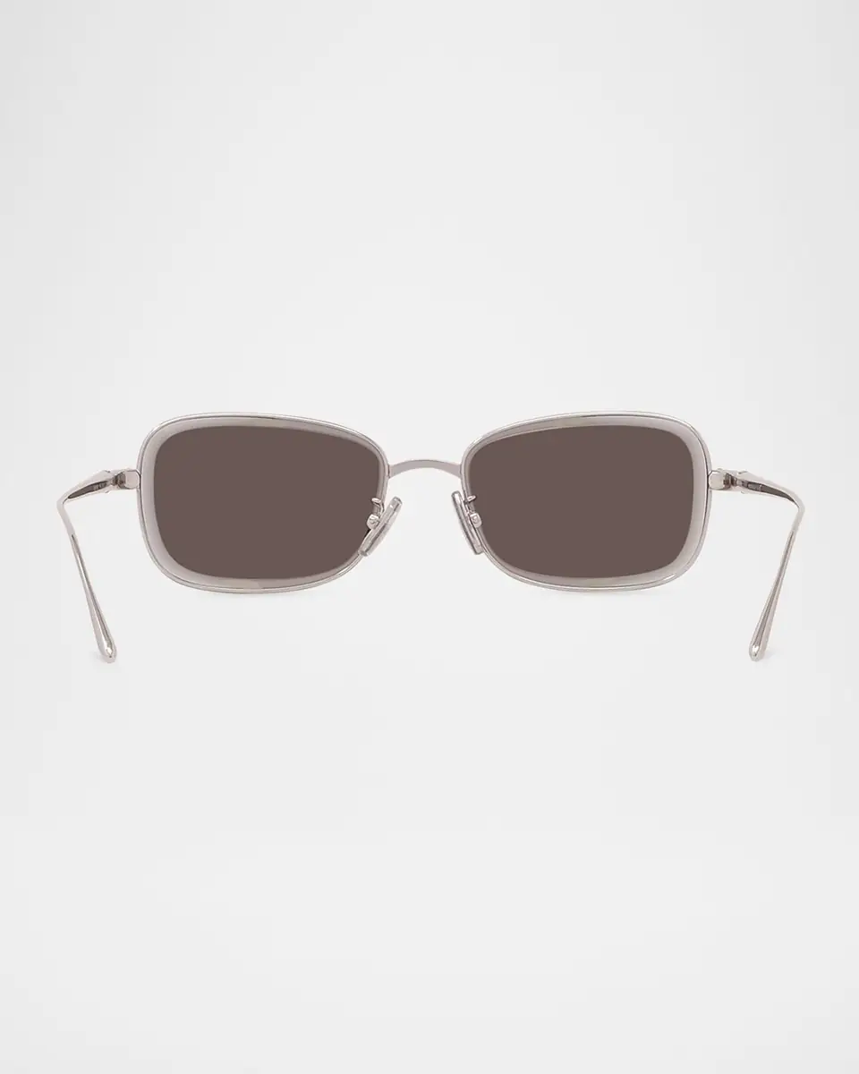 Loewe Men's LW40159UM Metal Rectangle Sunglasses | Thumbnail 4 Loewe Men's LW40159UM Metal Rectangle Sunglasses | Thumbnail 4