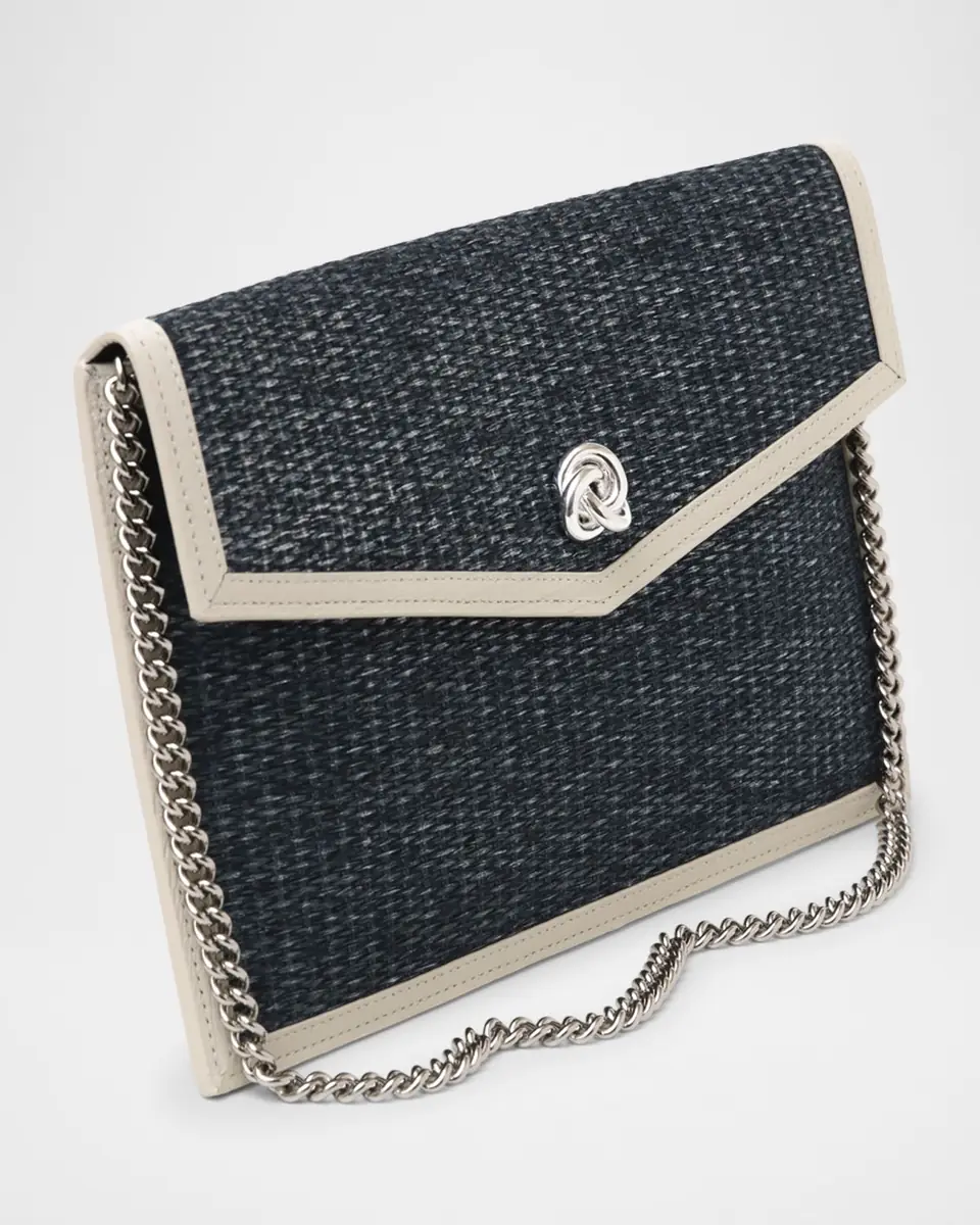 MICHELLE WILHITE Brick Envelope Woven Clutch Bag | Thumbnail 4