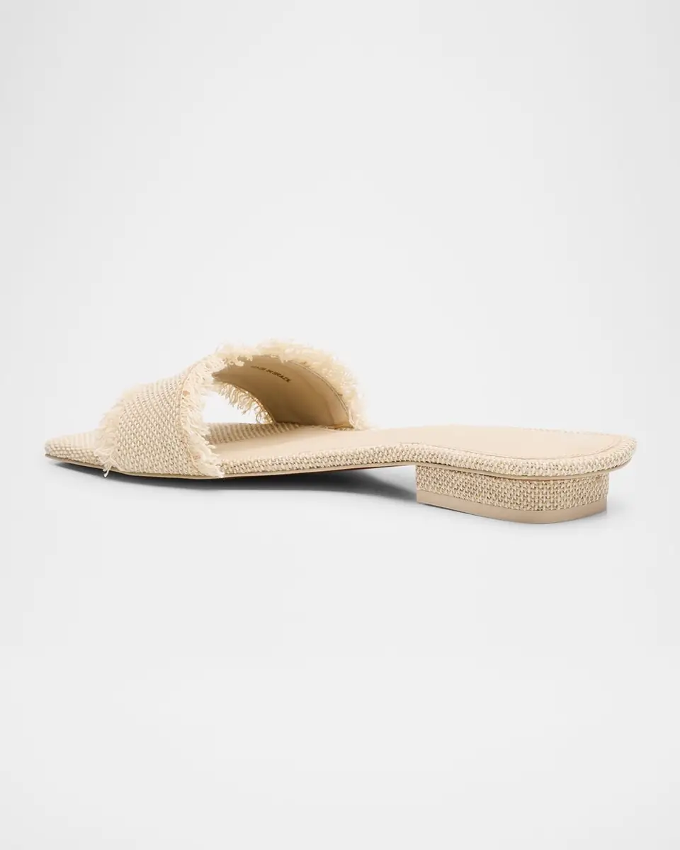 Cult Gaia Maya Frayed Jute Flat Sandals | Thumbnail 3 Cult Gaia Maya Frayed Jute Flat Sandals | Thumbnail 3