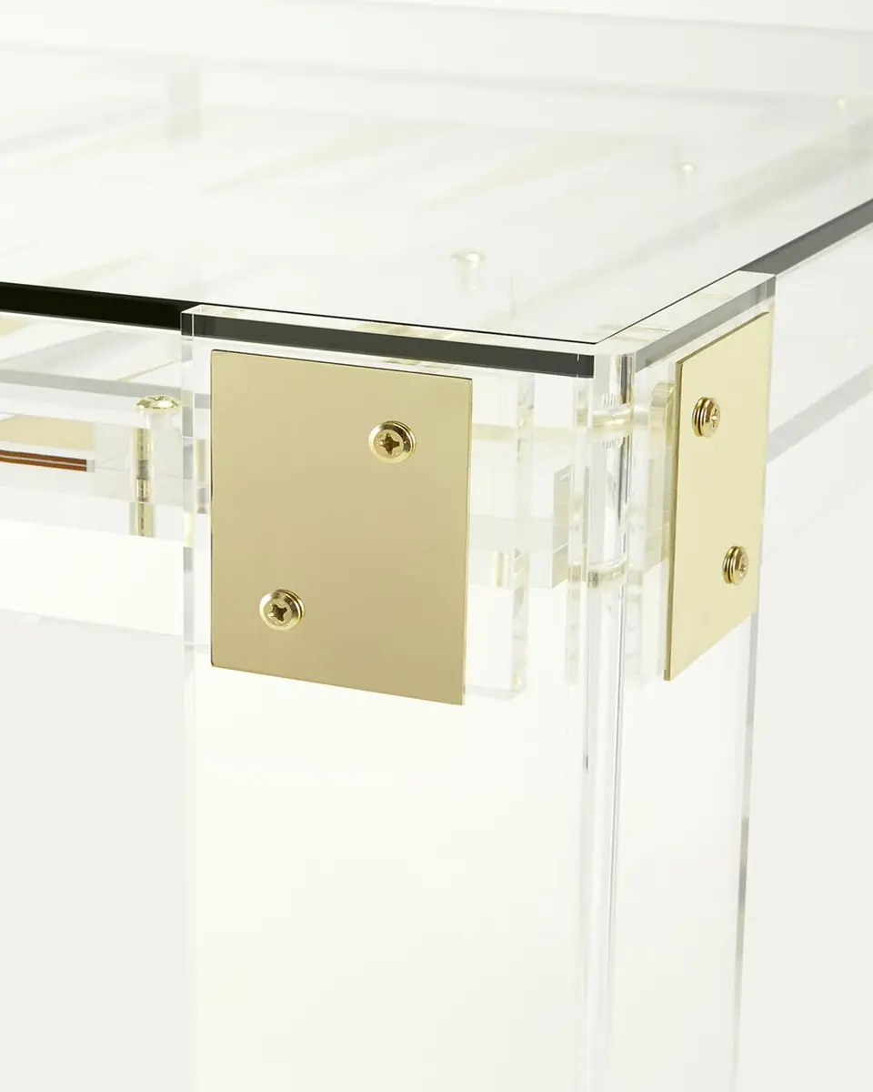 Interlude Home Miranda Acrylic Backgammon Table | Thumbnail 2 Interlude Home Miranda Acrylic Backgammon Table | Thumbnail 2