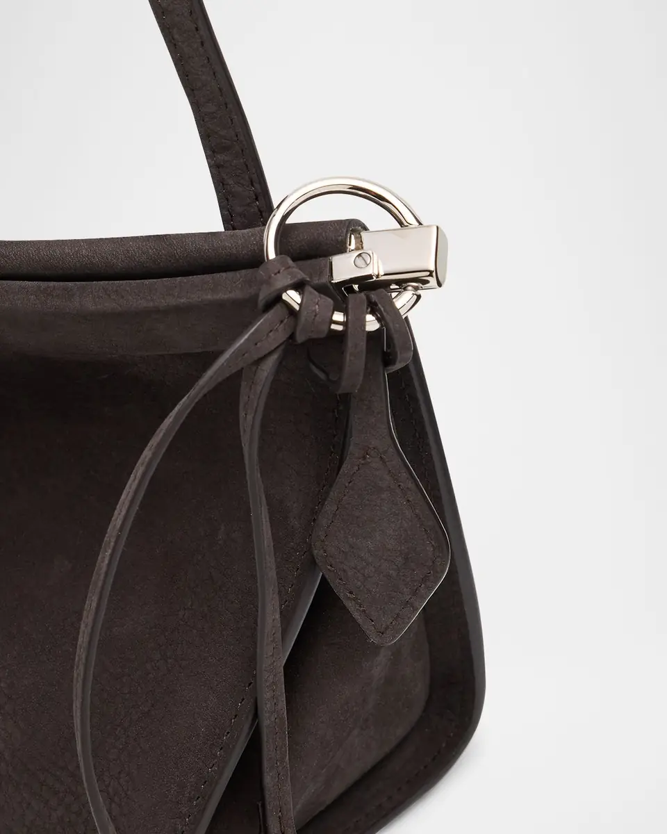 ALAÏA Le Click Medium Shoulder Bag in Suede | Thumbnail 26 ALAÏA Le Click Medium Shoulder Bag in Suede | Thumbnail 26