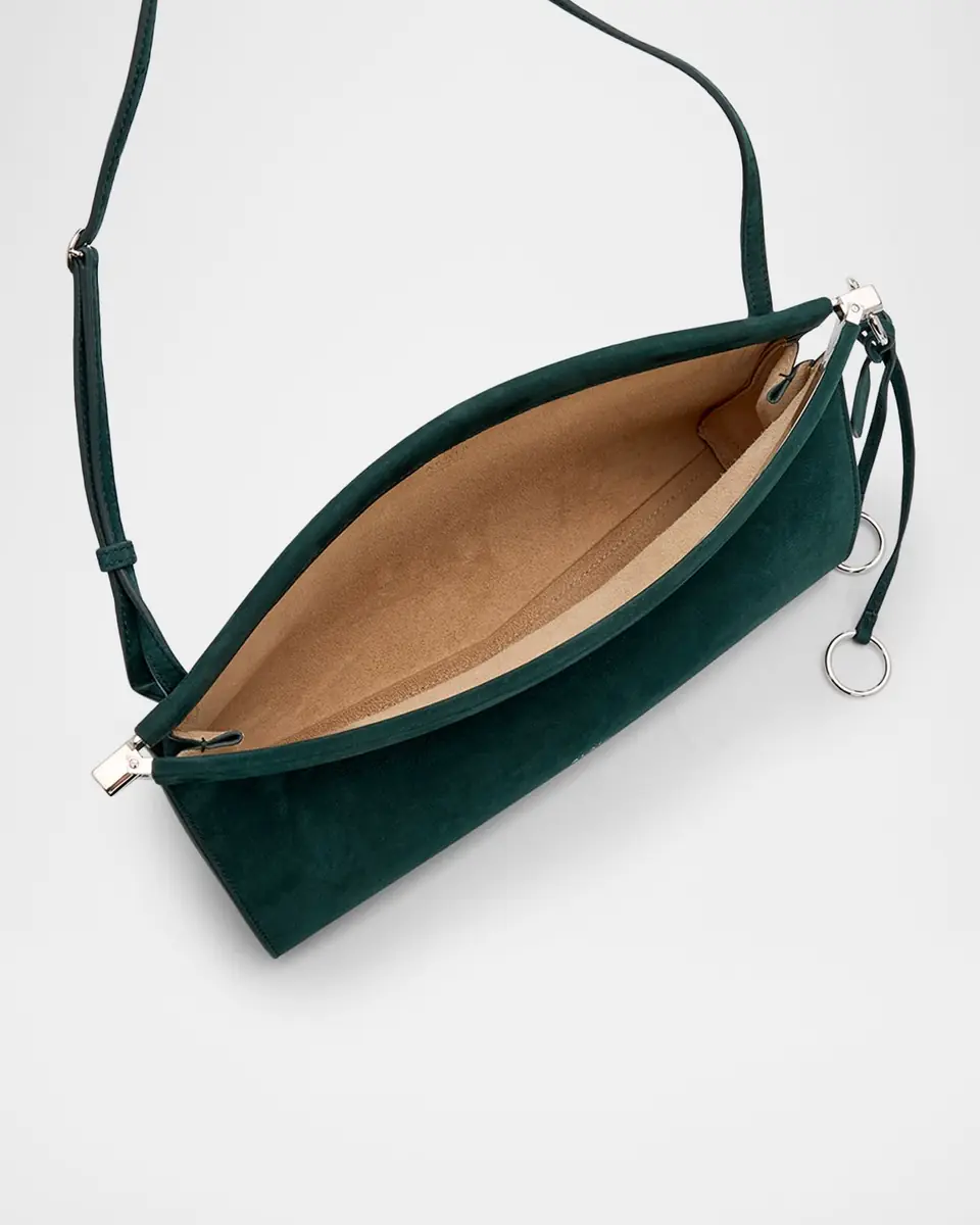 ALAÏA Le Click Medium Shoulder Bag in Suede | Thumbnail 34 ALAÏA Le Click Medium Shoulder Bag in Suede | Thumbnail 34