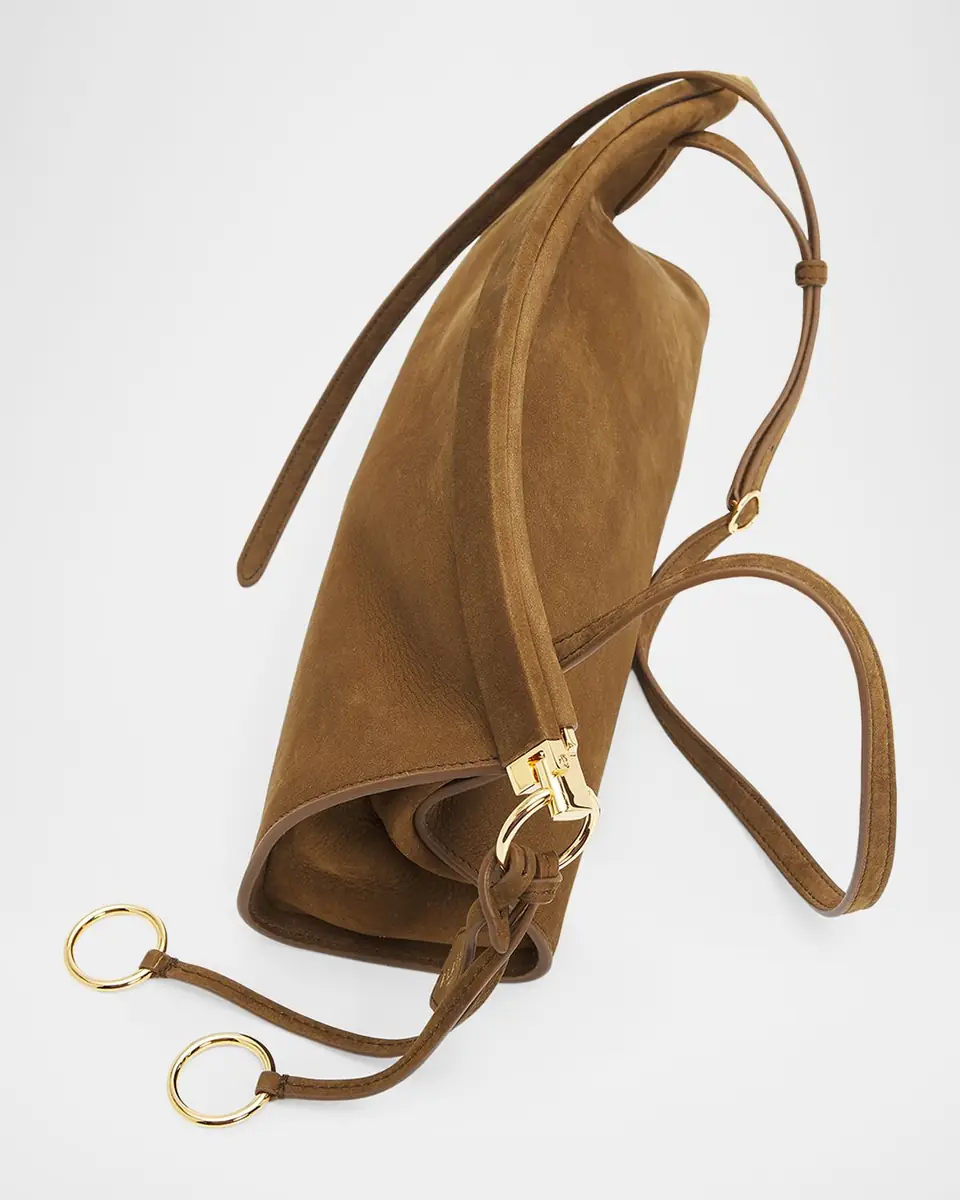 ALAÏA Le Click Medium Shoulder Bag in Suede | Thumbnail 49 ALAÏA Le Click Medium Shoulder Bag in Suede | Thumbnail 49