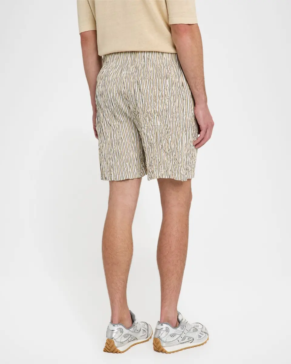 Bottega Veneta Men's Tricolor Striped Cotton Shorts | Thumbnail 3 Bottega Veneta Men's Tricolor Striped Cotton Shorts | Thumbnail 3