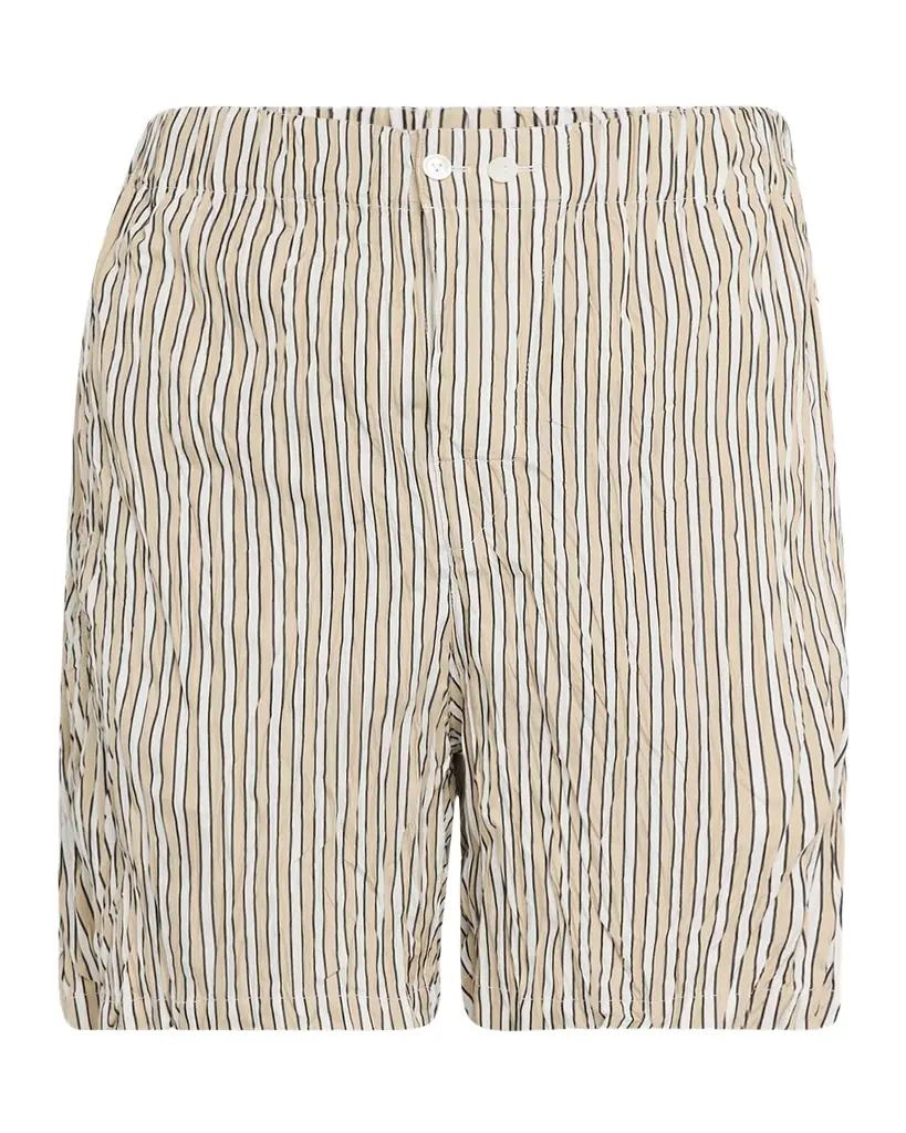 Bottega Veneta Men 's Tricolor Striped Cotton Shorts | Image 1 Bottega Veneta Men 's Tricolor Striped Cotton Shorts | Image 1