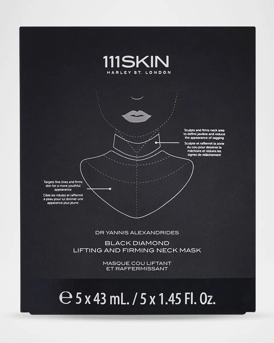 111SKIN Black Diamond Lifting & Firming Neck Mask, 5 Count | Thumbnail 3