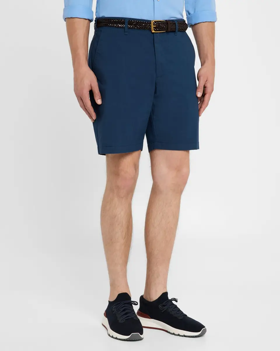 Peter Millar Men's Crown Comfort Flat-Front Shorts | Thumbnail 3
