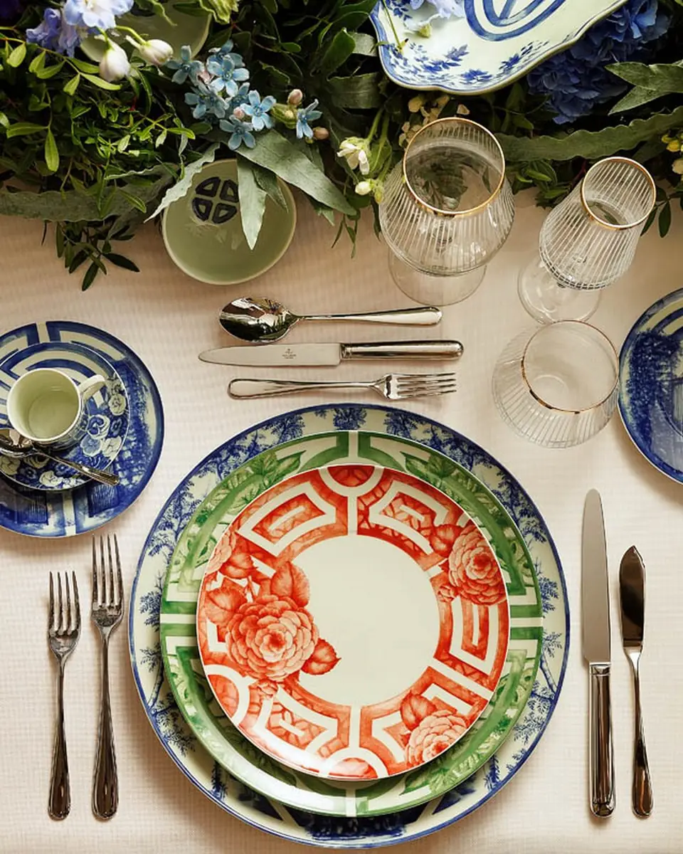 Vista Alegre The Meaning Blue Bread & Butter Plates, Set of 4 | Thumbnail 2 Vista Alegre The Meaning Blue Bread & Butter Plates, Set of 4 | Thumbnail 2