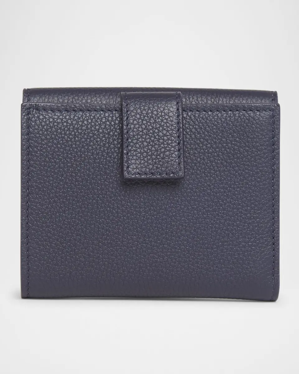 Ferragamo Double Gancio Grainy Leather Wallet | Thumbnail 3 Ferragamo Double Gancio Grainy Leather Wallet | Thumbnail 3