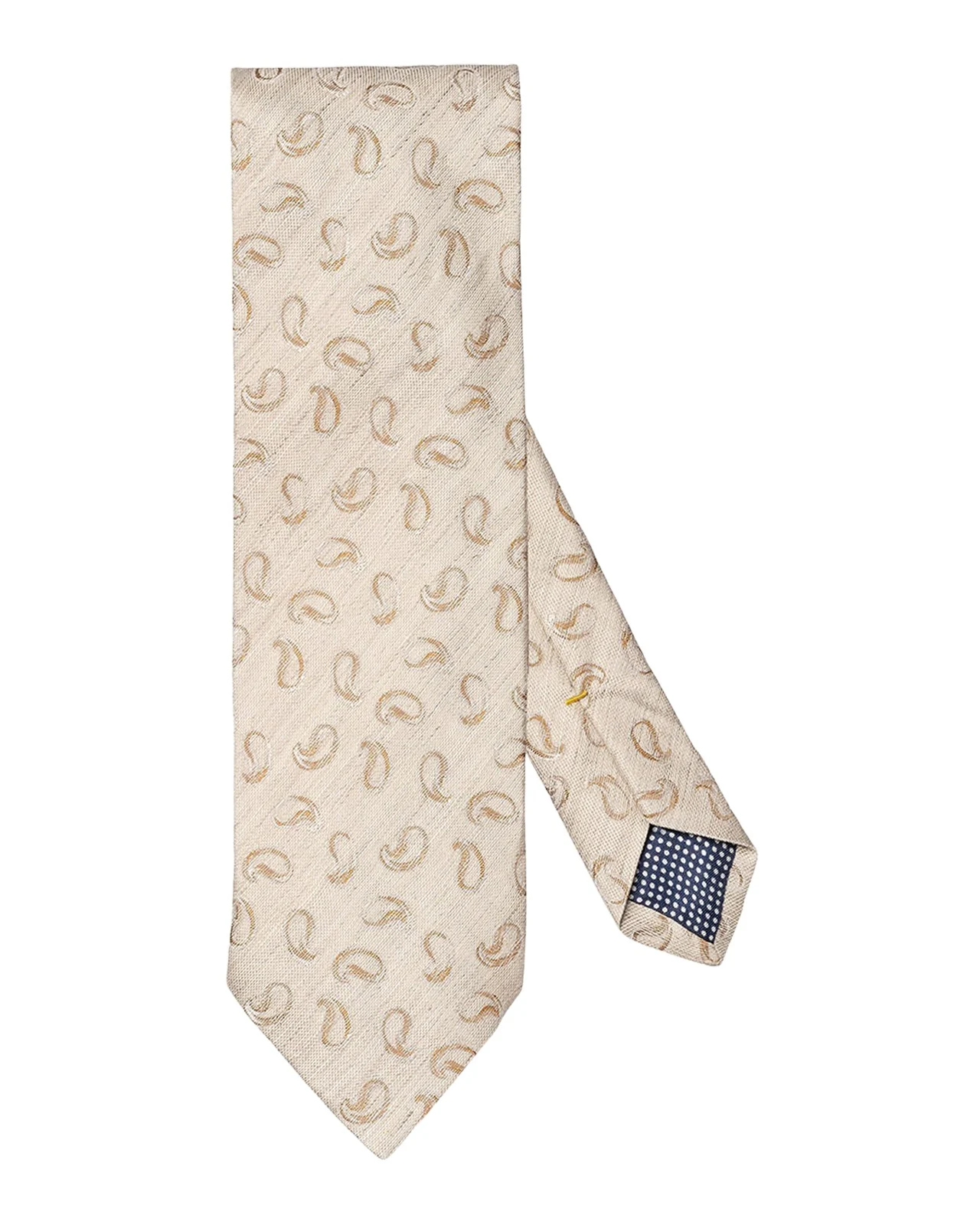 Men's Paisley Silk and Linen Tie