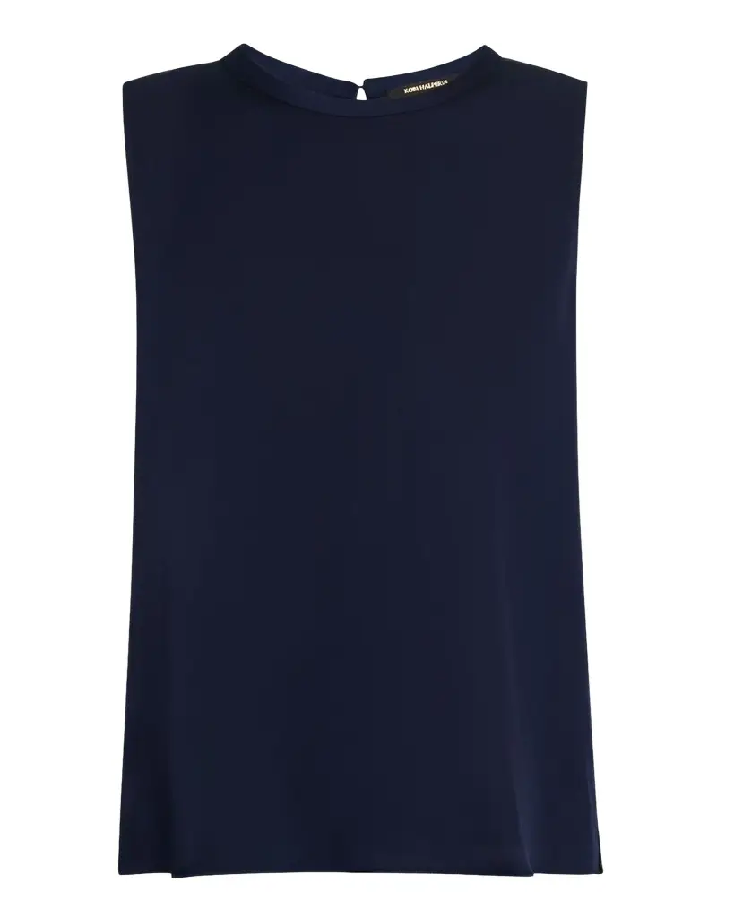 Kobi Halperin Aura Sleeveless Silk-Blend Blouse | Image 1 Kobi Halperin Aura Sleeveless Silk-Blend Blouse | Image 1