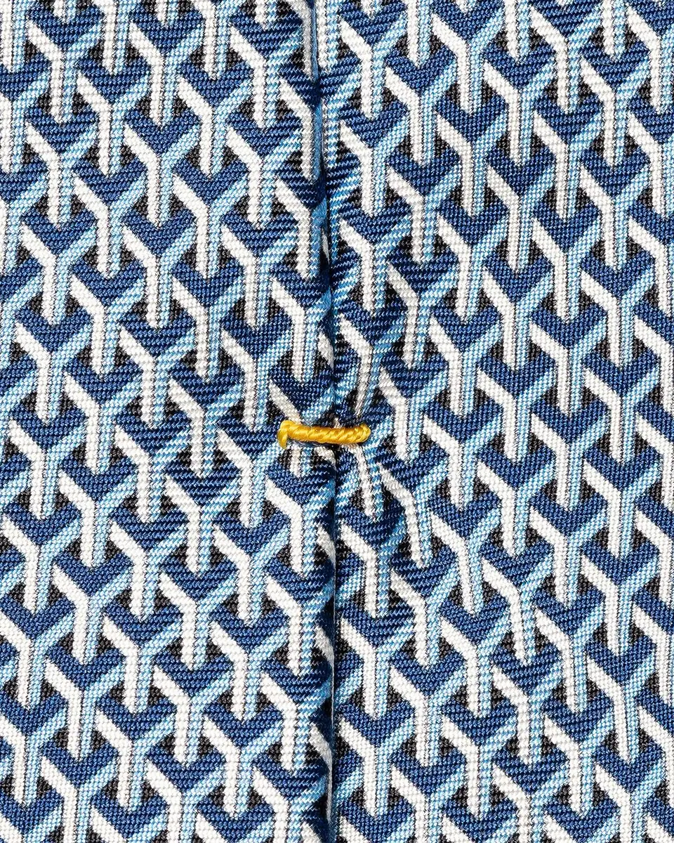 Eton Men's Geometric Silk Tie | Thumbnail 2