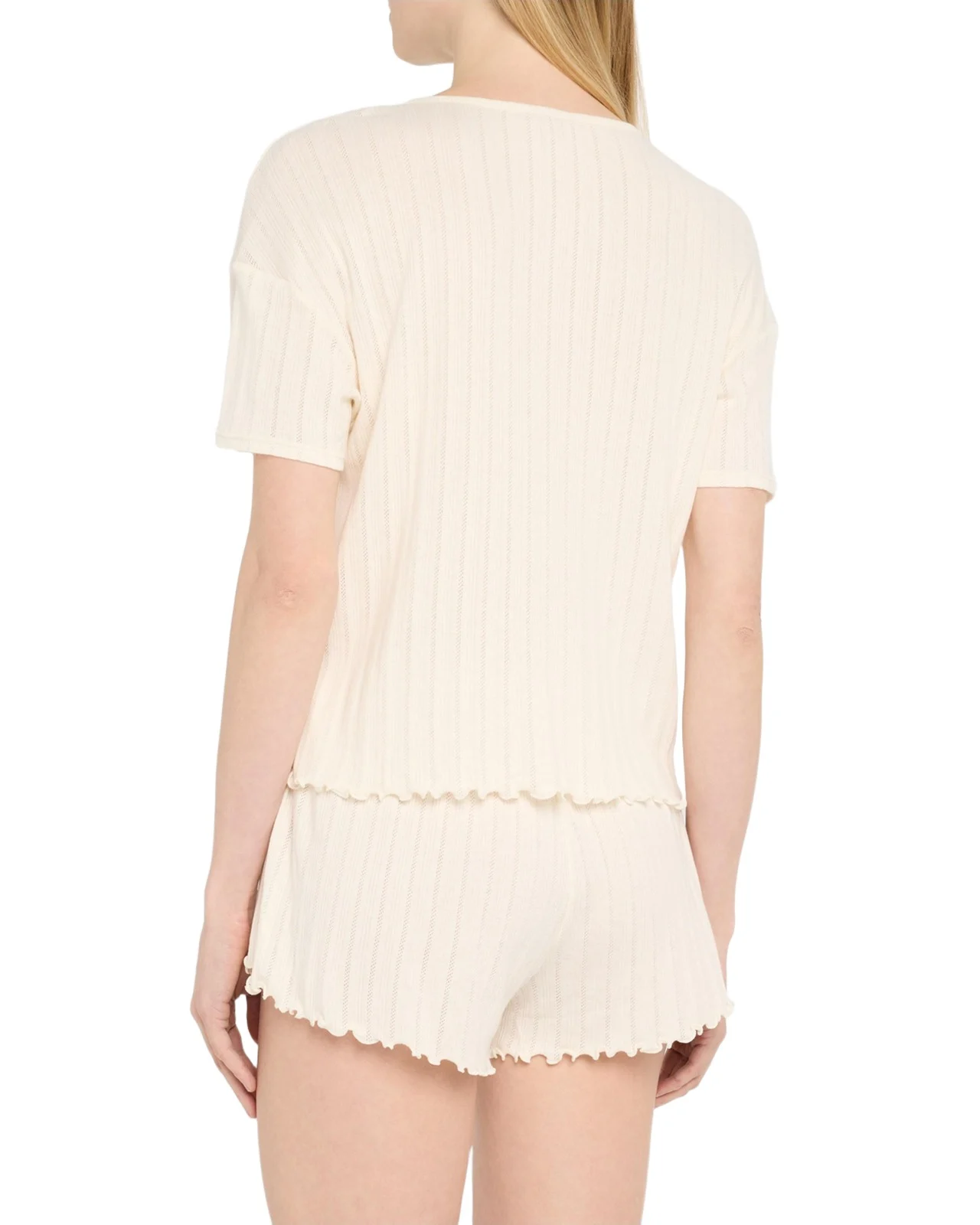 Pointelle Short-Sleeve Tee Pointelle Short-Sleeve Tee
