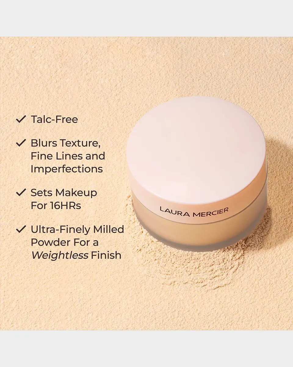 Laura Mercier Jumbo Translucent Loose Setting Powder Ultra-Blur & Velour Puff | Thumbnail 4 Laura Mercier Jumbo Translucent Loose Setting Powder Ultra-Blur & Velour Puff | Thumbnail 4