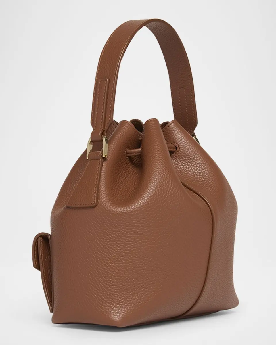 Ferragamo Harley Grainy Leather Bucket Bag | Thumbnail 3 Ferragamo Harley Grainy Leather Bucket Bag | Thumbnail 3