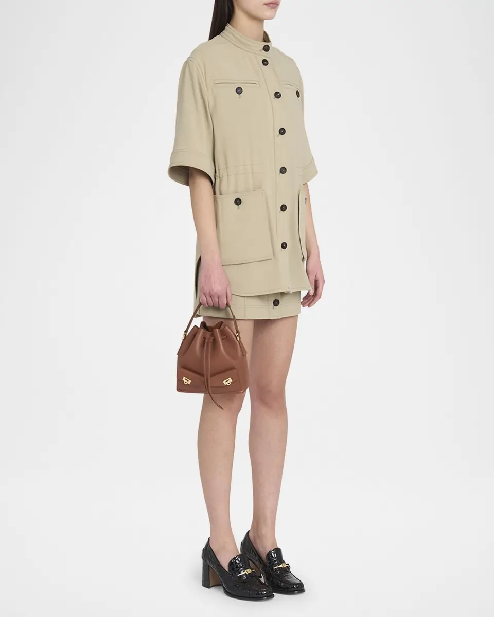Ferragamo Harley Grainy Leather Bucket Bag | Thumbnail 5 Ferragamo Harley Grainy Leather Bucket Bag | Thumbnail 5