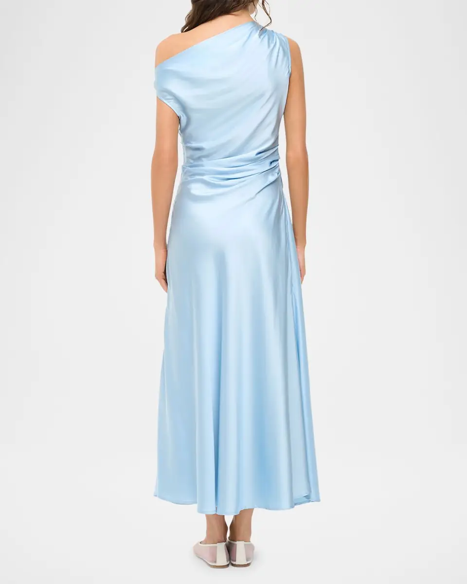 STAUD Phare Silk Midi Dress | Thumbnail 3 STAUD Phare Silk Midi Dress | Thumbnail 3
