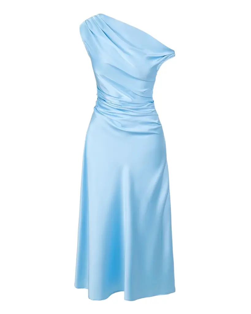 STAUD Phare Silk Midi Dress | Image 1 STAUD Phare Silk Midi Dress | Image 1