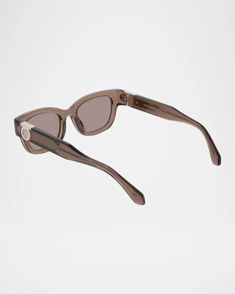 Ferragamo Gancino Rectangle Acetate Sunglasses | Thumbnail 6 Ferragamo Gancino Rectangle Acetate Sunglasses | Thumbnail 6