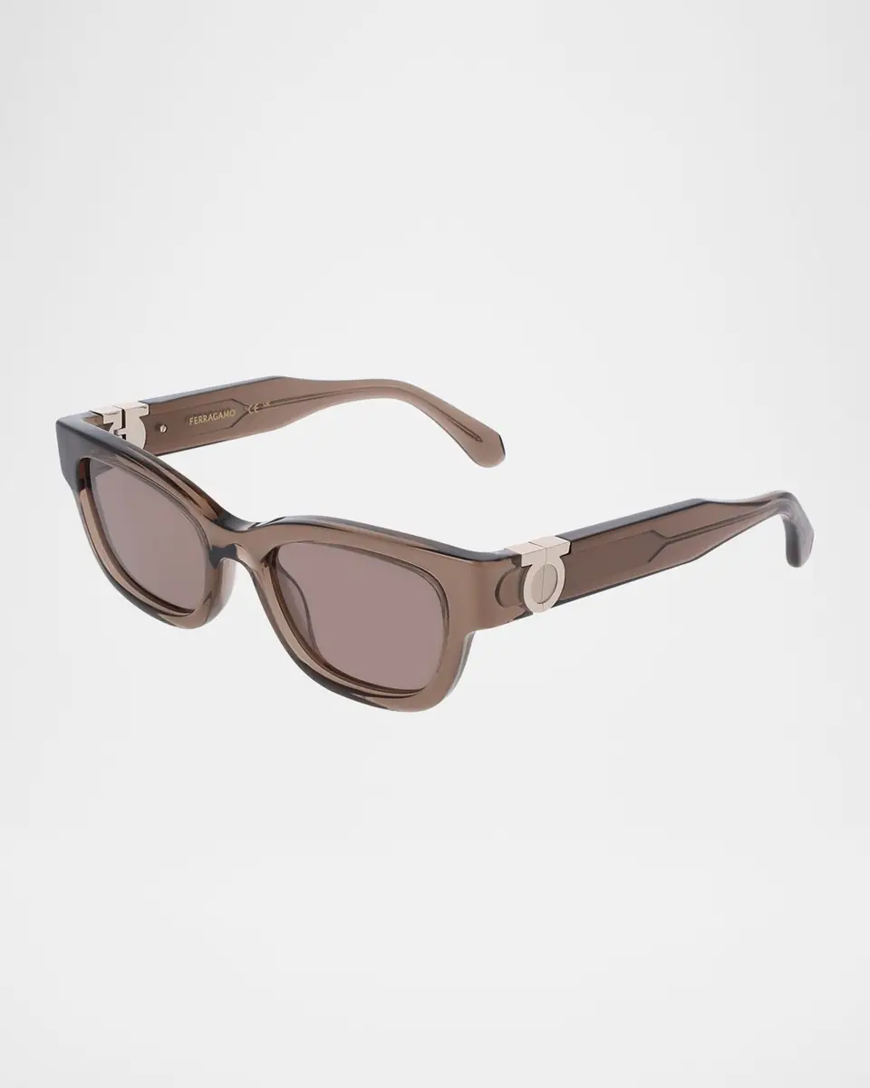 Ferragamo Gancino Rectangle Acetate Sunglasses | Thumbnail 7 Ferragamo Gancino Rectangle Acetate Sunglasses | Thumbnail 7