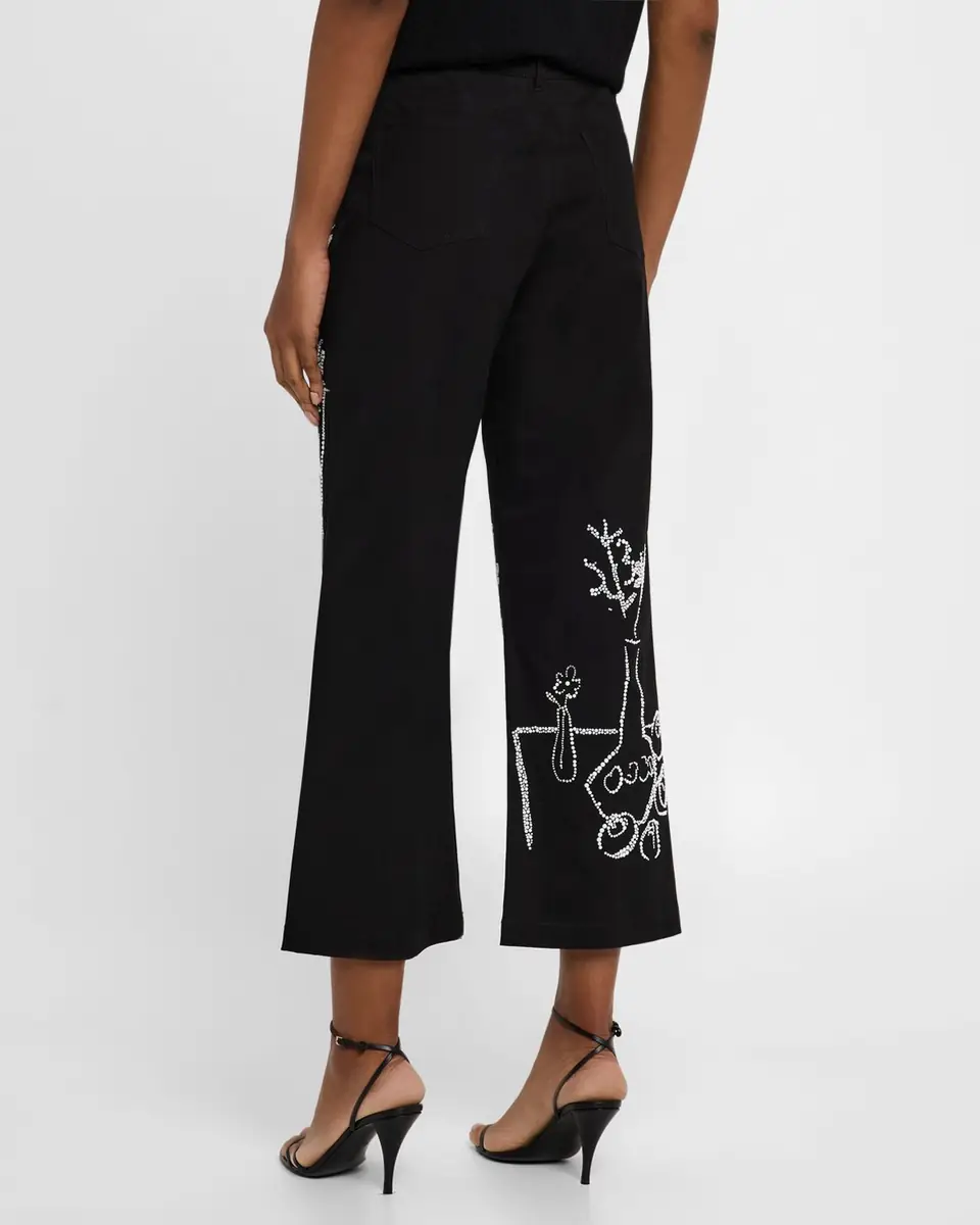 Libertine Still Life Crystal Wide-Leg Crop Pants | Thumbnail 3 Libertine Still Life Crystal Wide-Leg Crop Pants | Thumbnail 3